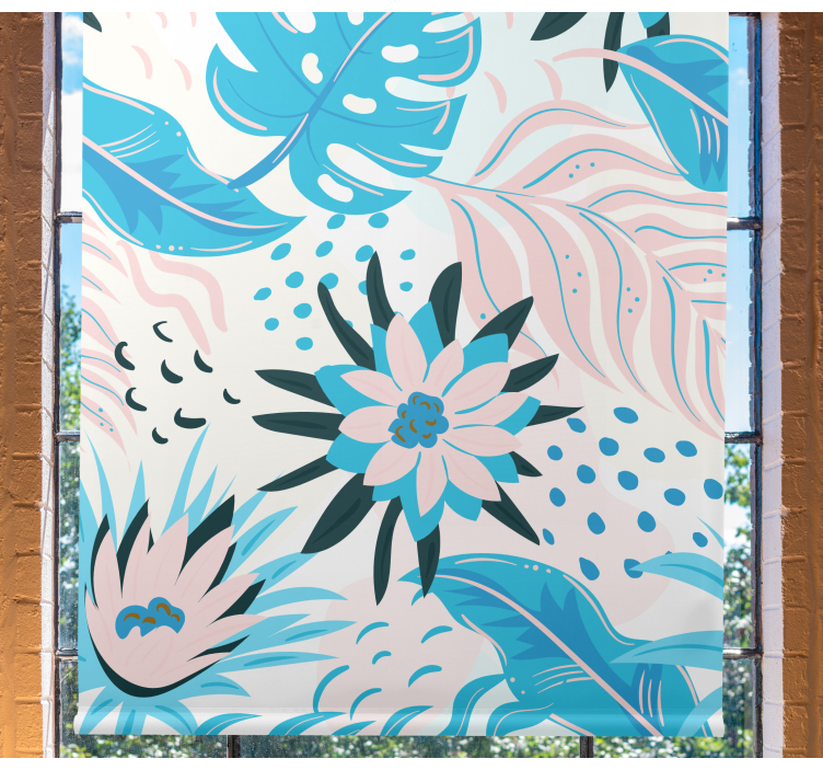 Botanical Pattern Design blind flowers - TenStickers