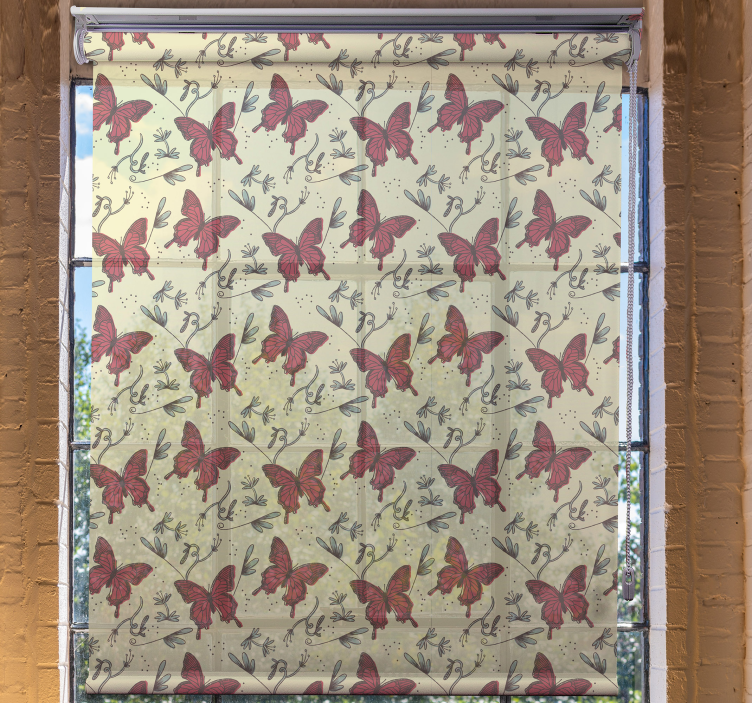 Garden Style butterflies blind - TenStickers