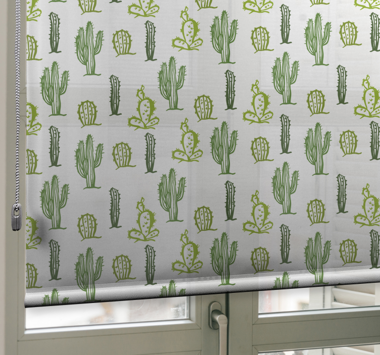 Green Pattern blind cactus - TenStickers