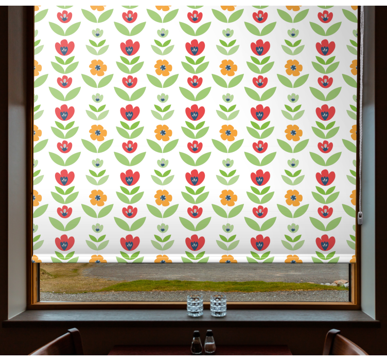 Charming Floral Pattern blind flowers - TenStickers