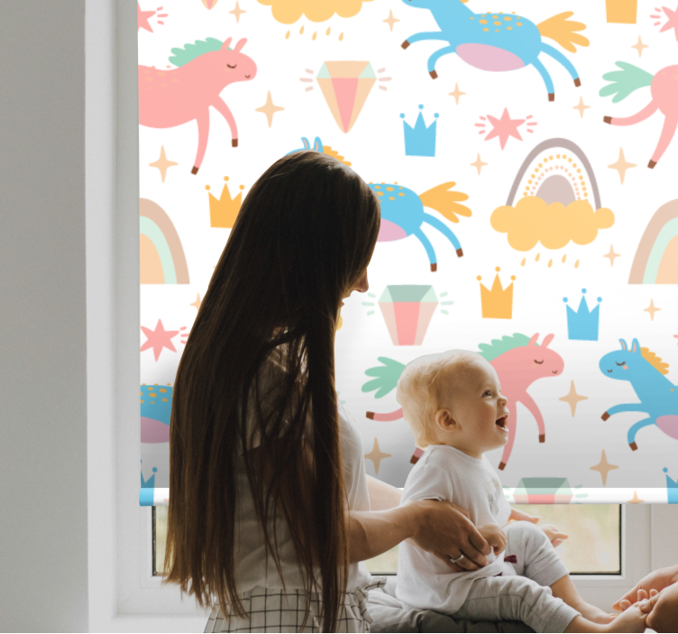 Charming Unicorn Fantasy animal blind - TenStickers