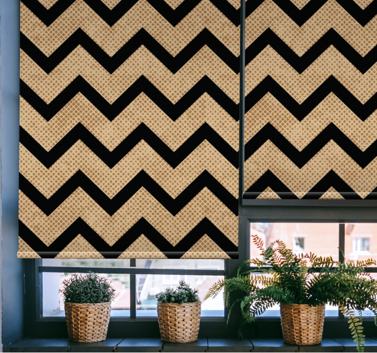 Chevron Patterned Shade pattern roller blind - TenStickers