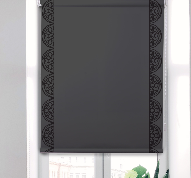 Circular Geometric Arrangement pattern roller blind - TenStickers