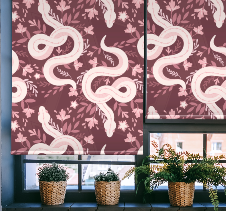 Coiling Serpents Floral more animal blind - TenStickers