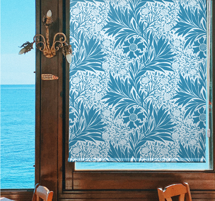 Complex Botanical Motif floral blind - TenStickers