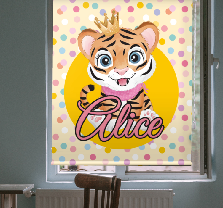 Custom baby tiger blind kids - TenStickers