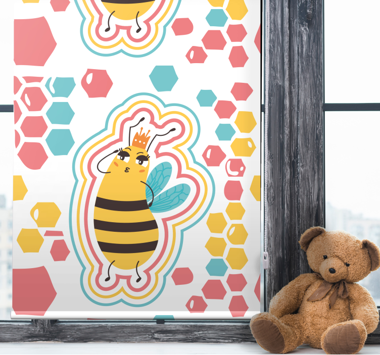 Cute Bee Character animal blind - TenStickers
