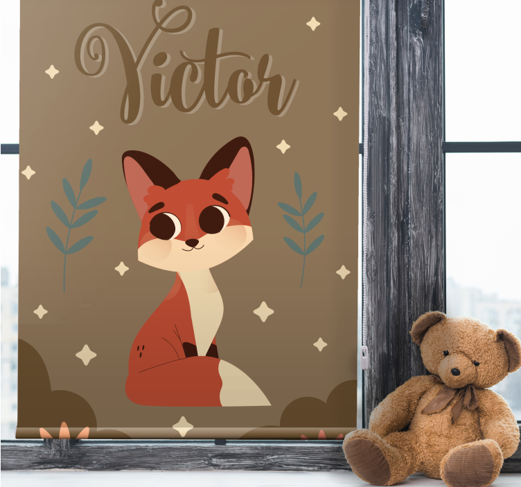 Custom fox design blind kids - TenStickers