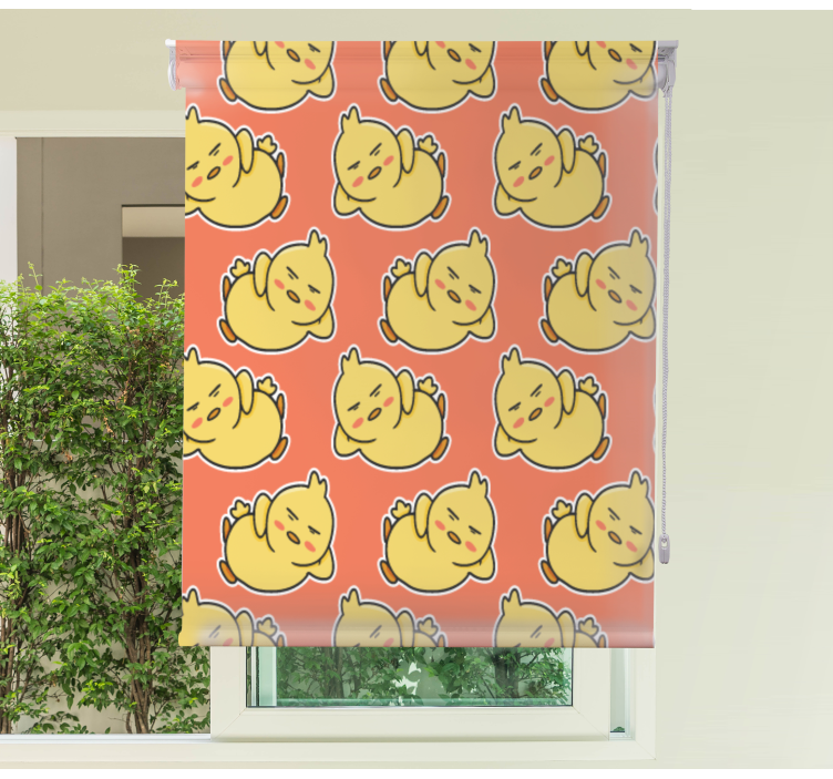 Yellow baby chicks characters animal blind - TenStickers