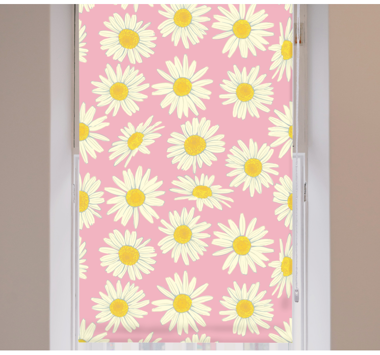 Daisy Pattern Bloom blind flowers - TenStickers