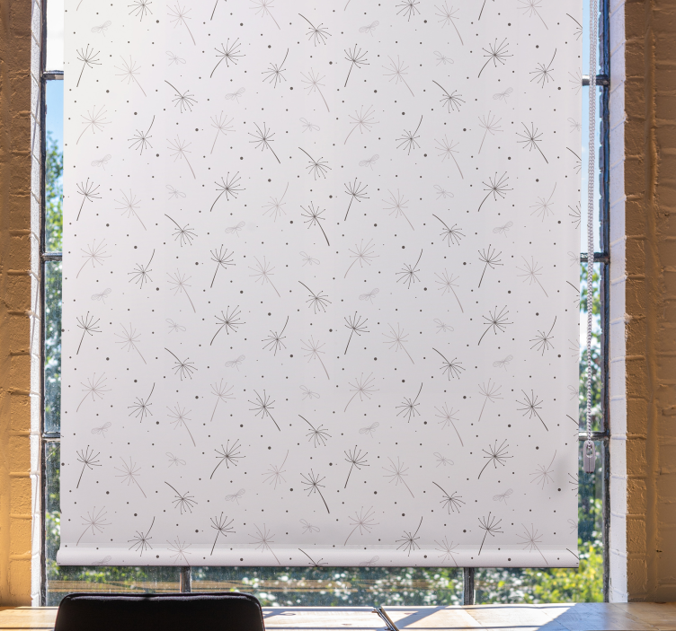 Dandelion Seed Pattern blind flowers - TenStickers