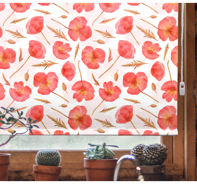 Delicate floral patterns blind flowers - TenStickers