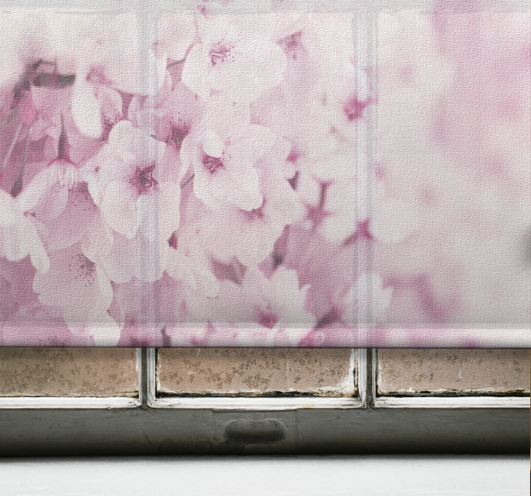 Delicate Pink Blossoms blind flowers - TenStickers