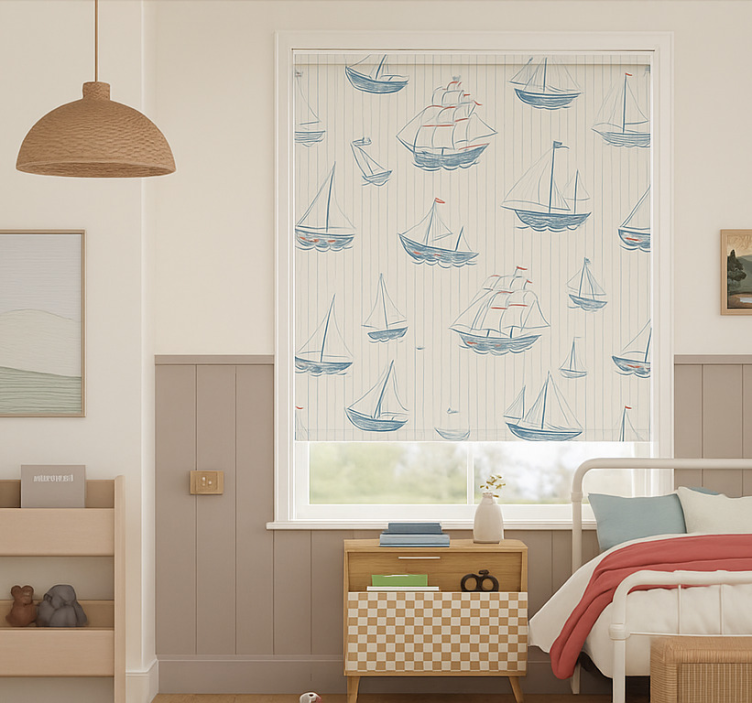 Drawing boats design blind kids - TenStickers