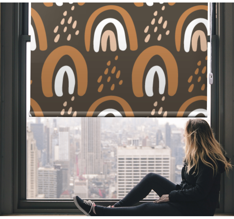 Painted earthy rainbows blind kids - TenStickers