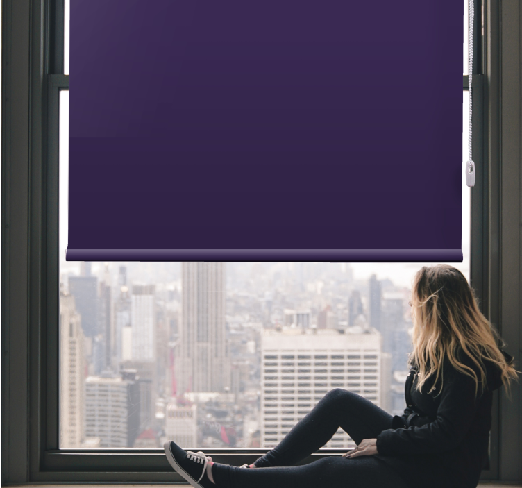 Elegant Dark Shade blackout roller blind - TenStickers