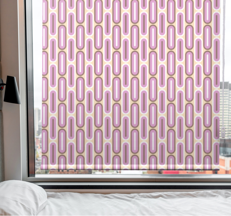Retro pink arches more vintage roller blind - TenStickers