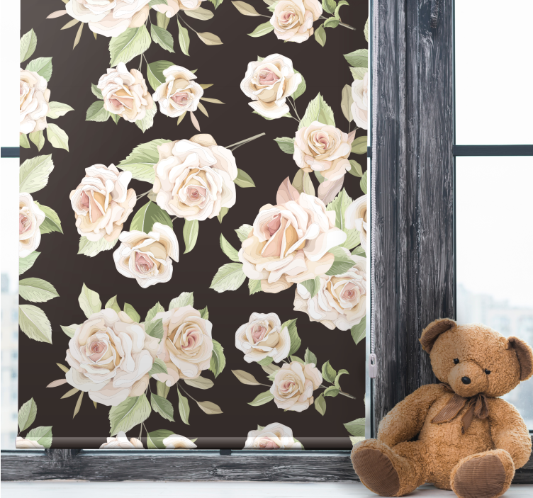 Elegant Rose Theme floral blind - TenStickers