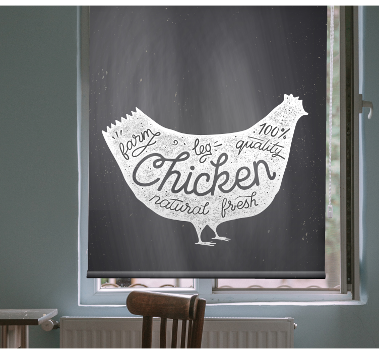 Farm fresh chicken blinds in a kitchen - TenStickers