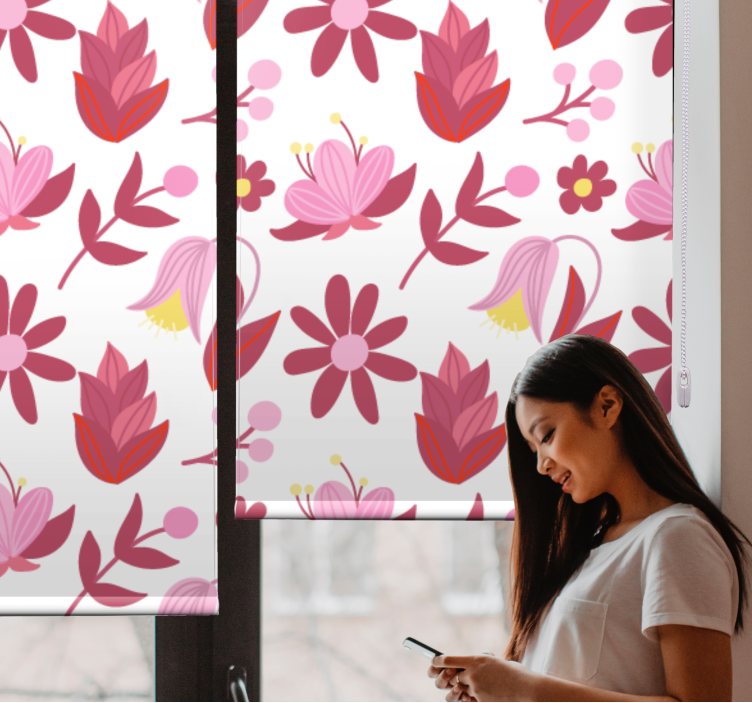 Floral Arrangement Pattern blind flowers - TenStickers