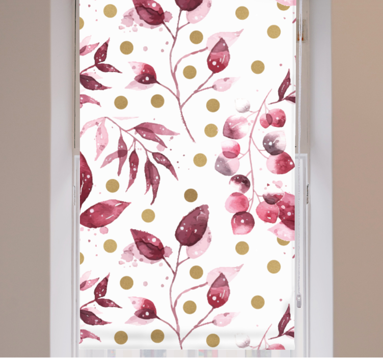 Floral Dot Pattern blind flowers - TenStickers