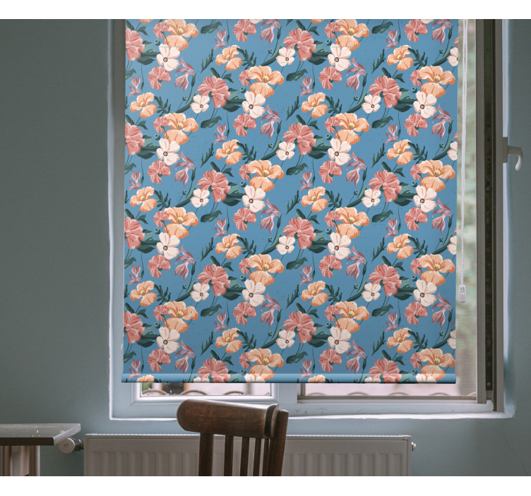 Floral Pattern Delight blind flowers - TenStickers