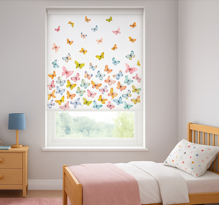 Flying colorful butterflies blind kids - TenStickers