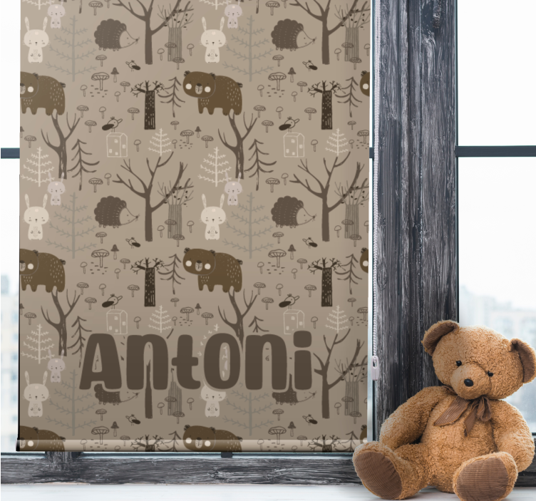 Forest animal theme blind kids - TenStickers