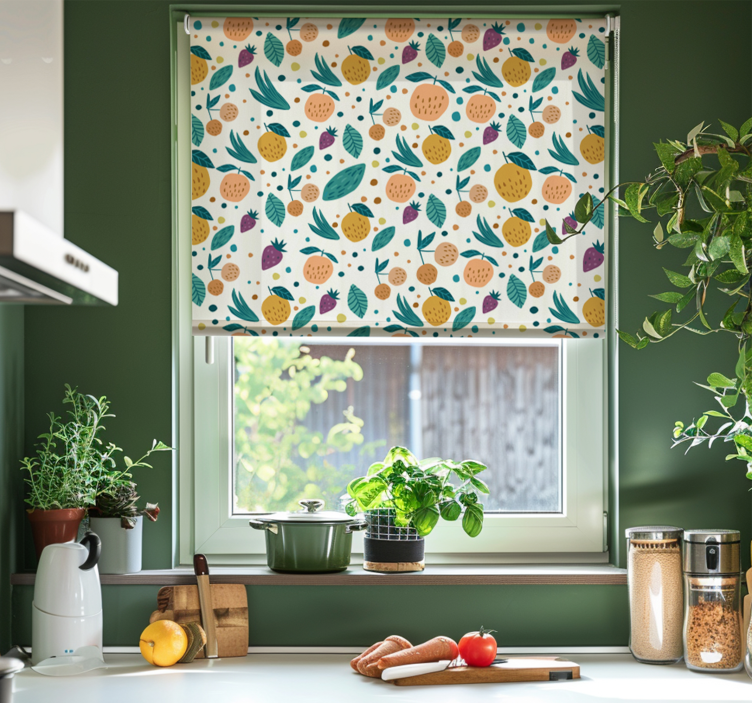 Fruit flavours blinds in a kitchen - TenStickers