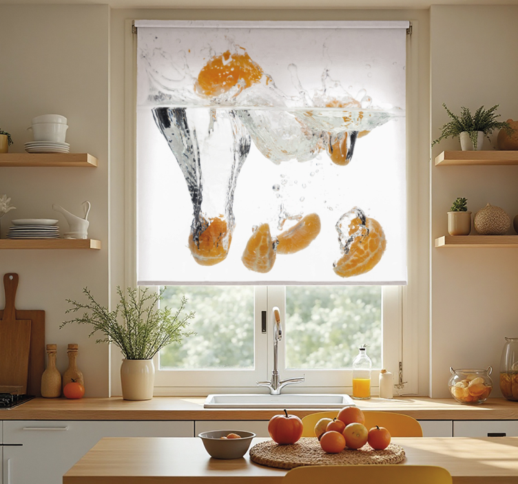 Fruits in water  blinds in a kitchen - TenStickers