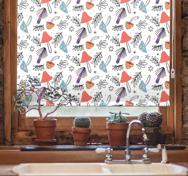 Funky Floral Design blind flowers - TenStickers