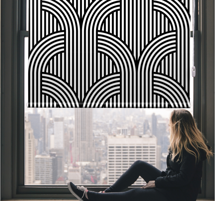 Geometric Arch Pattern modern blind - TenStickers