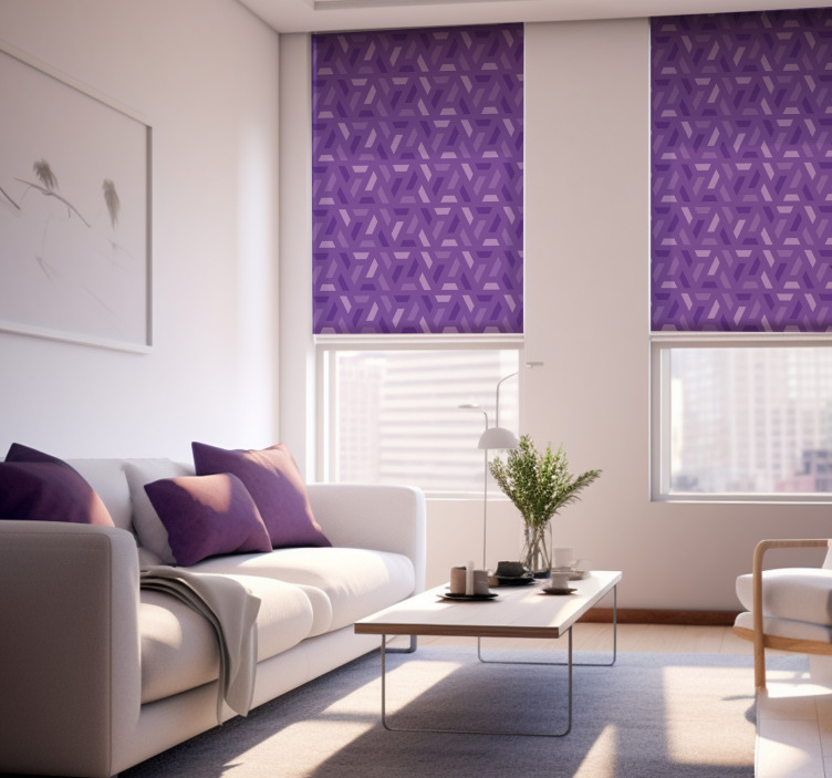 geometric lilac tones Other blind - TenStickers