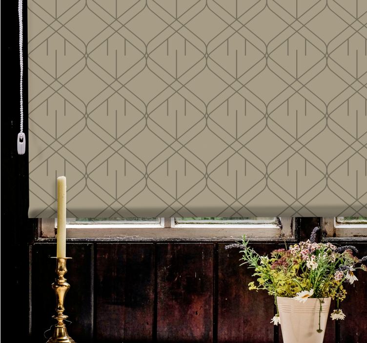 Geometric modern pattern living room blind - TenStickers