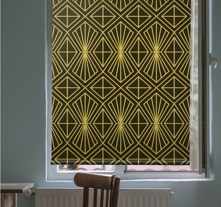Geometric radiant pattern elegant blind - TenStickers