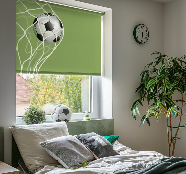 Goal scored football roller blind - TenStickers