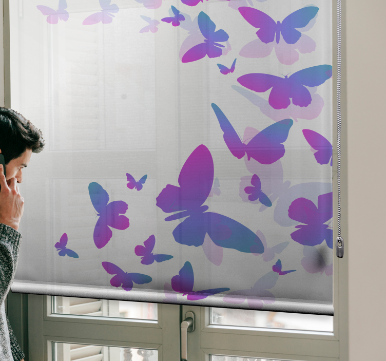 Gradient Butterfly Ensemble butterflies blind - TenStickers