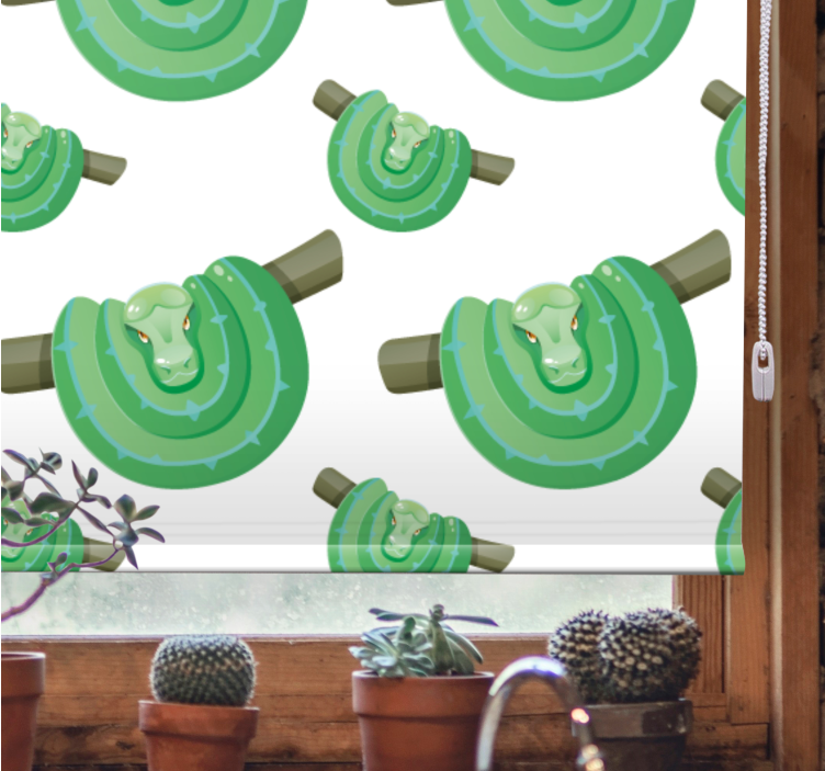 Green Snakes Pattern more animal blind - TenStickers