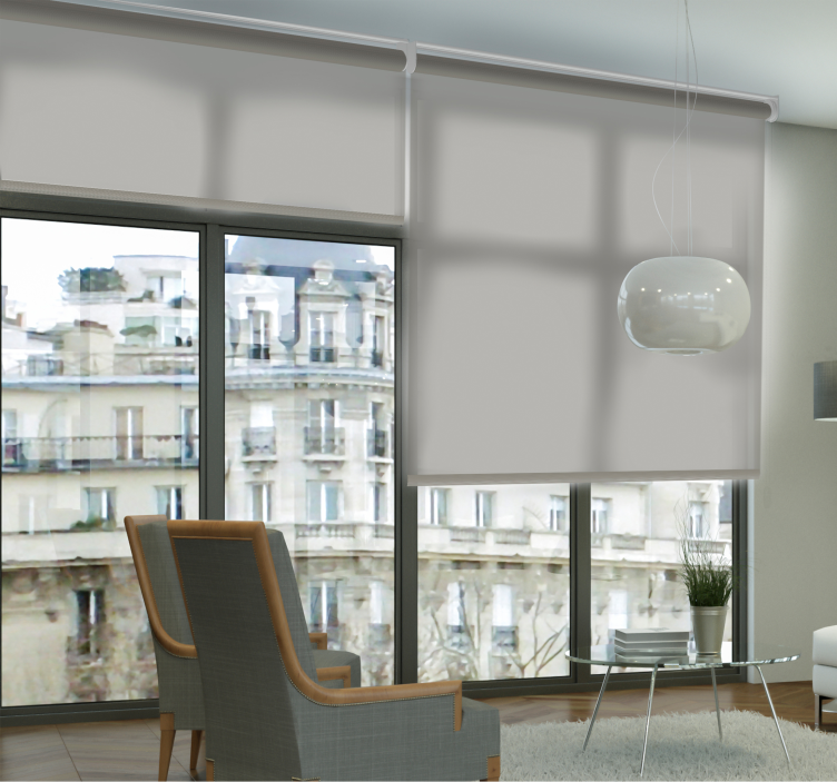 Grey translucent living room blind - TenStickers