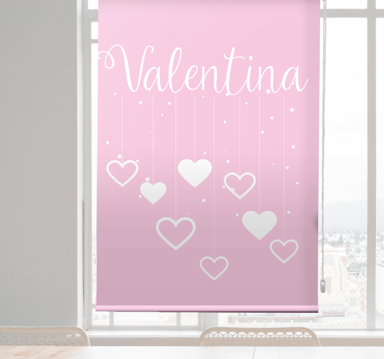 Hanging hearts with name teenage blind - TenStickers