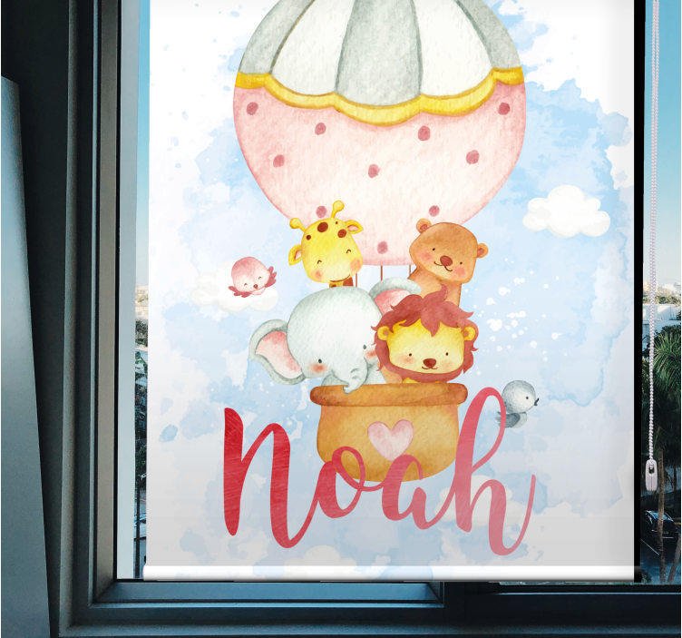 Hot Air Balloon Adventure custom roller blind - TenStickers