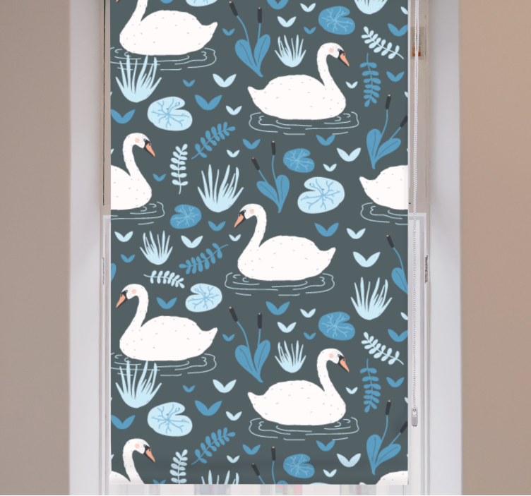 Idyllic swans serenity more animal blind - TenStickers