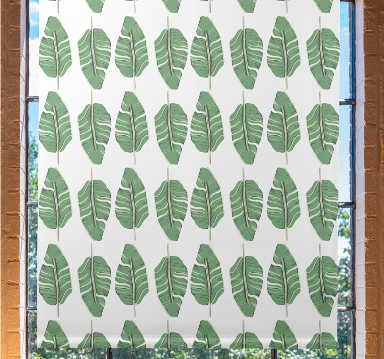 Leaf Pattern Motif blind flowers - TenStickers