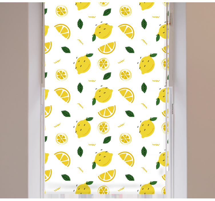 Lemon Slice Motif blind fruit - TenStickers