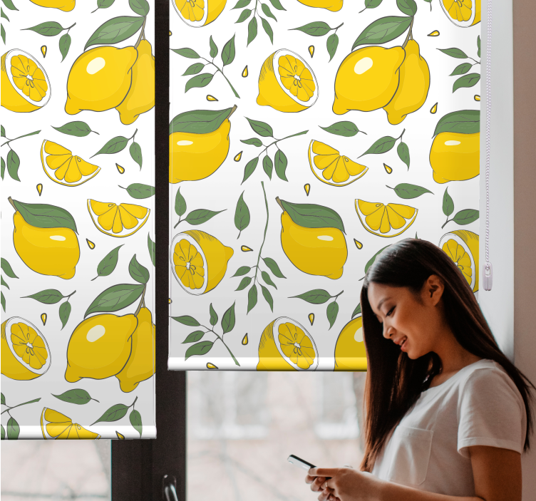 LEMONS AND SLICES blind fruit - TenStickers
