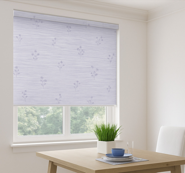 Light lavender design dining room blind - TenStickers