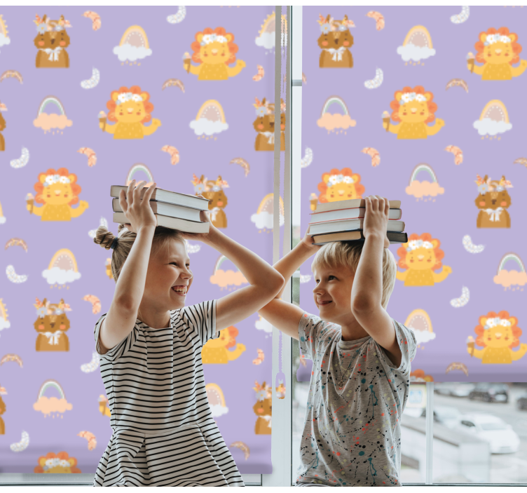 Baby animals and rainbows blind kids - TenStickers