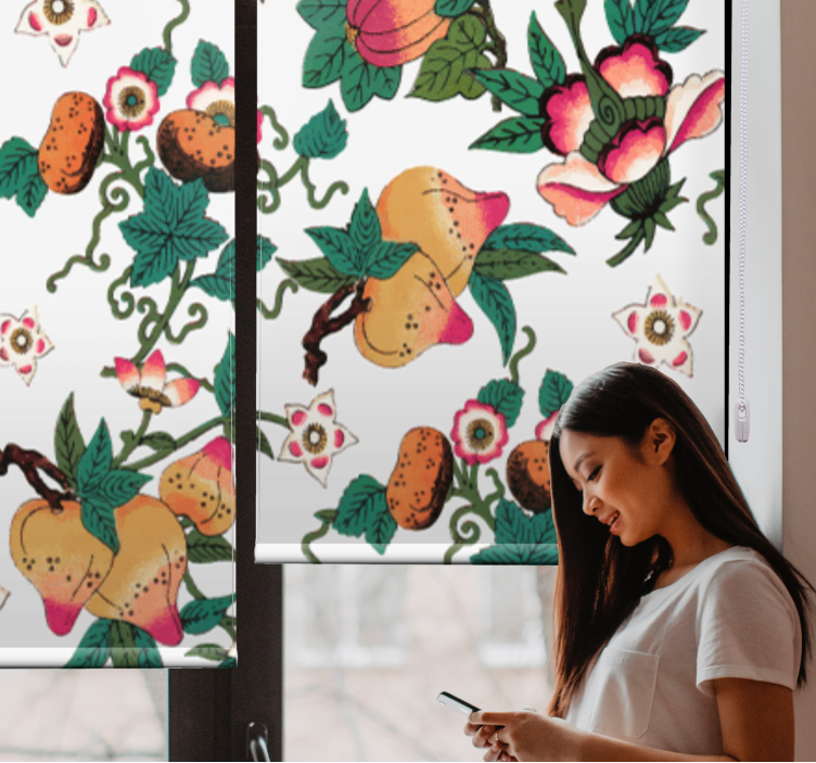 Lush fruit and floral blind flowers - TenStickers