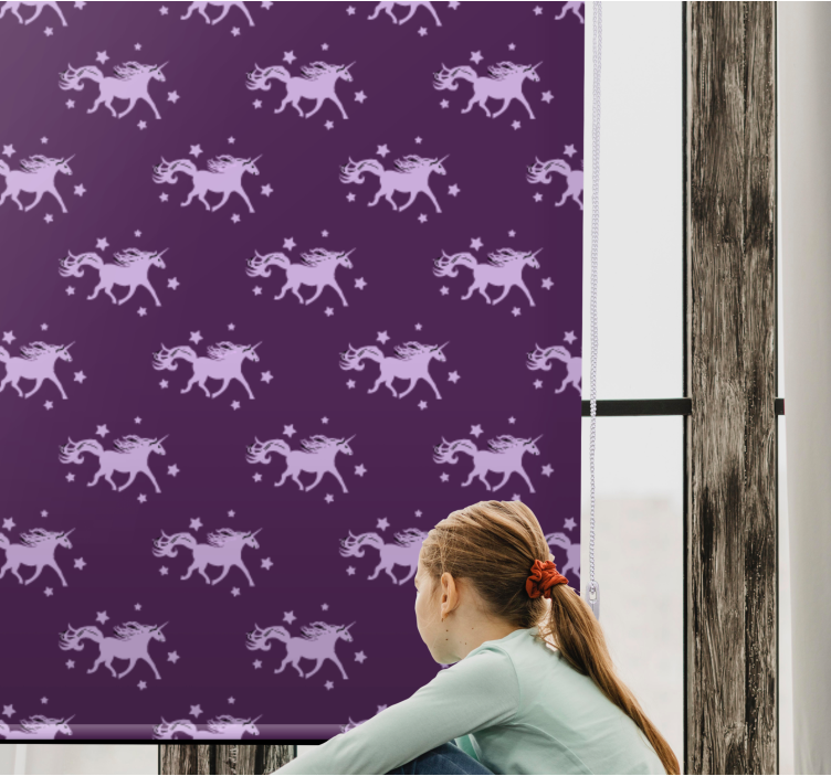 Magical Unicorn Pattern animal blind - TenStickers