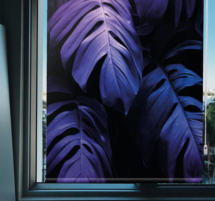 Monstera Deliciosa Foliage blind flowers - TenStickers